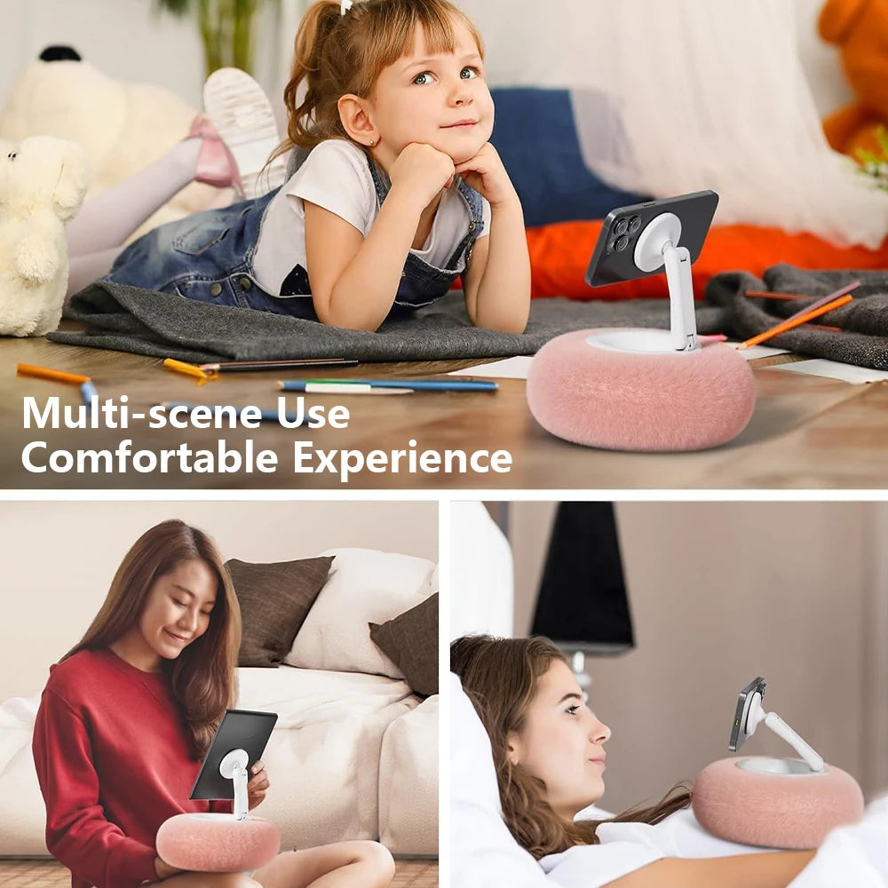 Plush Pillow Magnetic Phone Bracket