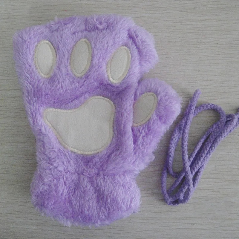 Cute Cat Claw Paw Gloves