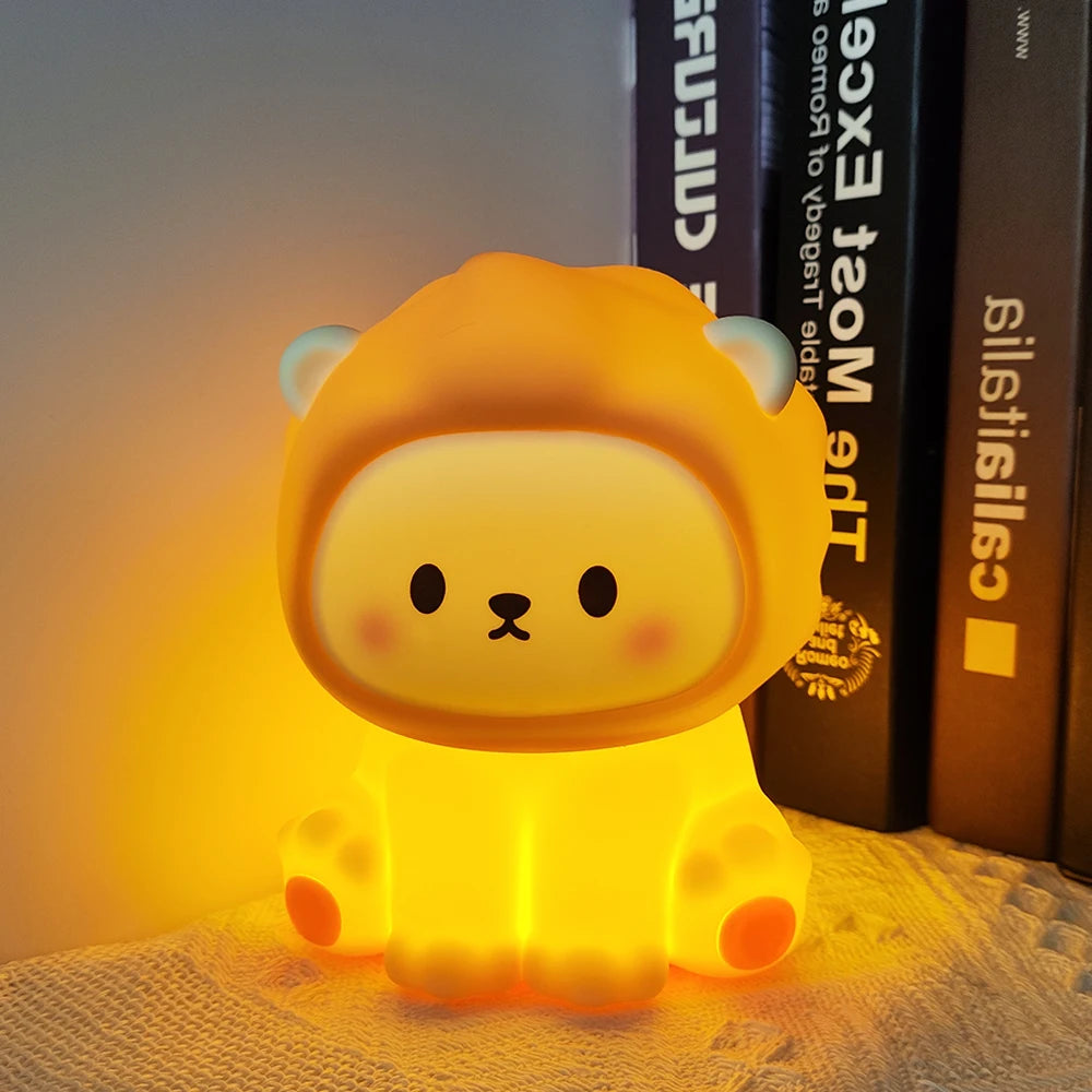 Cute LED Night Lights Silicone Lamp