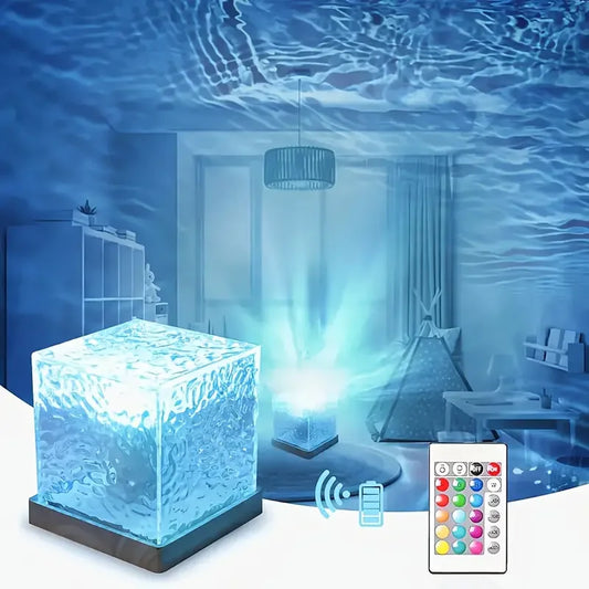 Dynamic Rotating Water Wave Projector