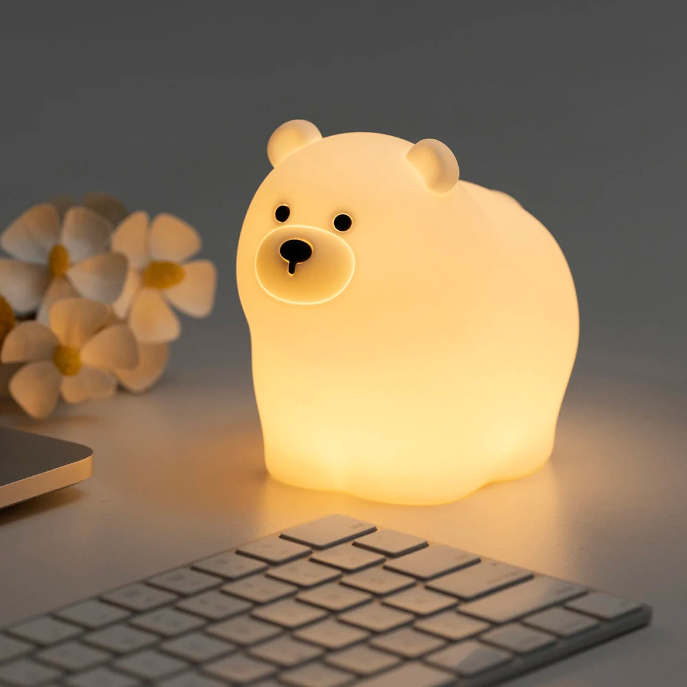 Cute LED Night Lights Silicone Lamp