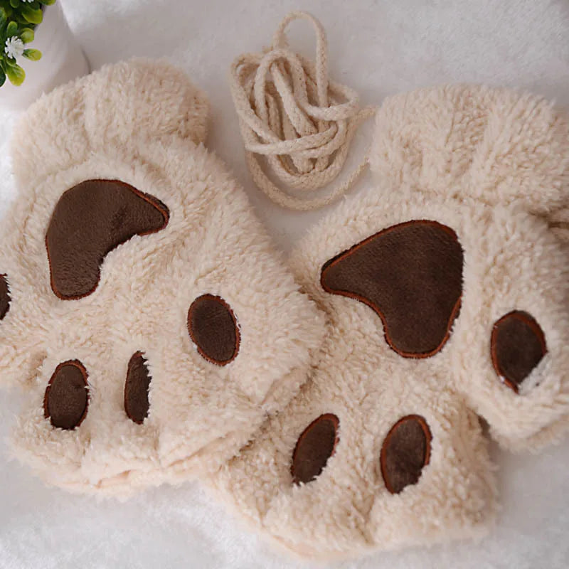 Cute Cat Claw Paw Gloves