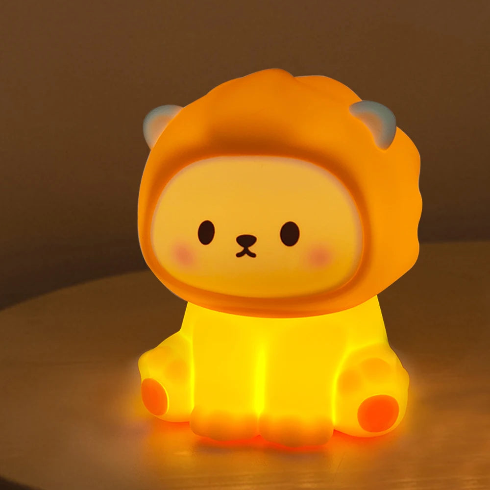 Cute LED Night Lights Silicone Lamp