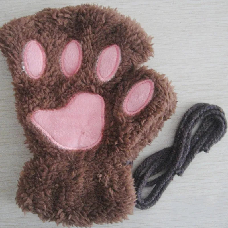 Cute Cat Claw Paw Gloves