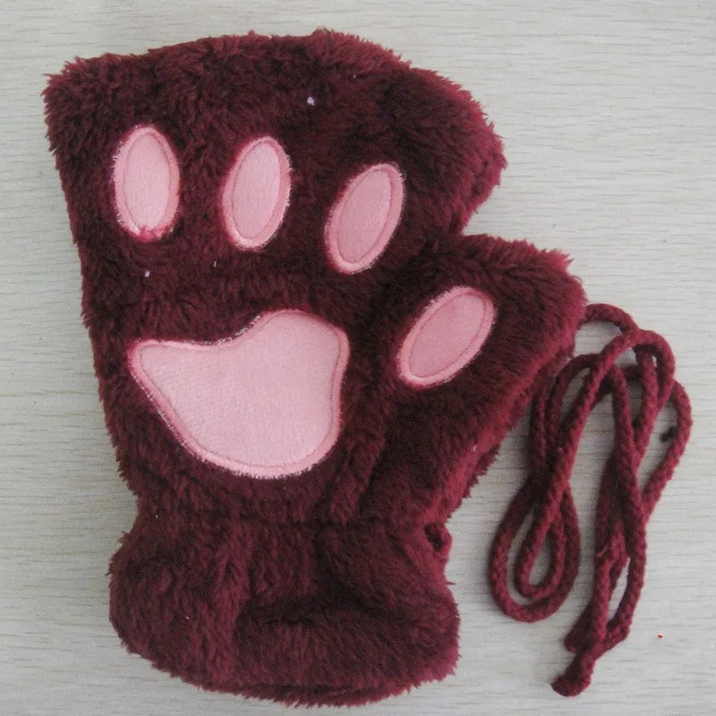 Cute Cat Claw Paw Gloves